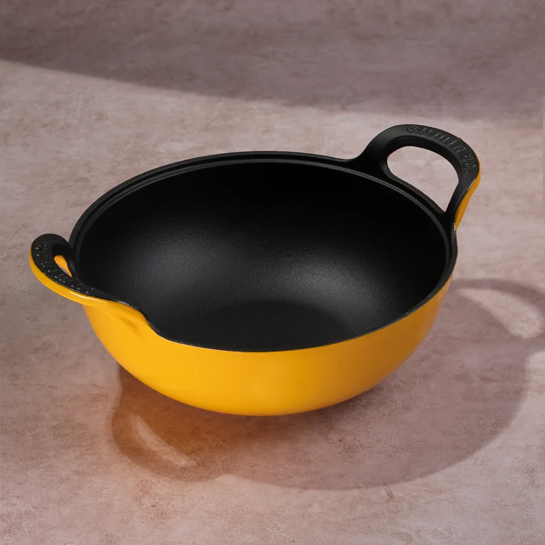 No. 10 Enamel Cast Iron Kadai (3L) - Image 17