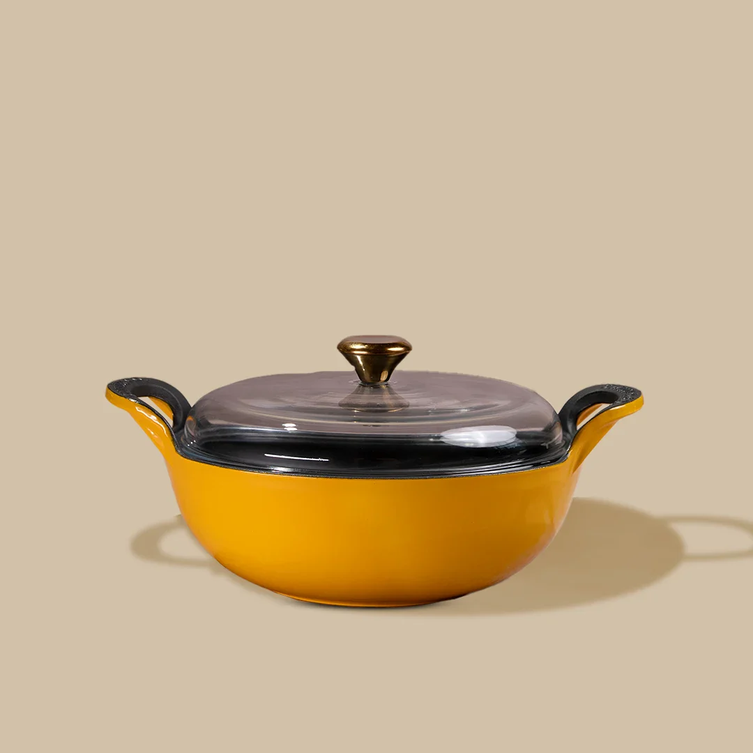 No. 10 Enamel Cast Iron Kadai (3L) - Image 7