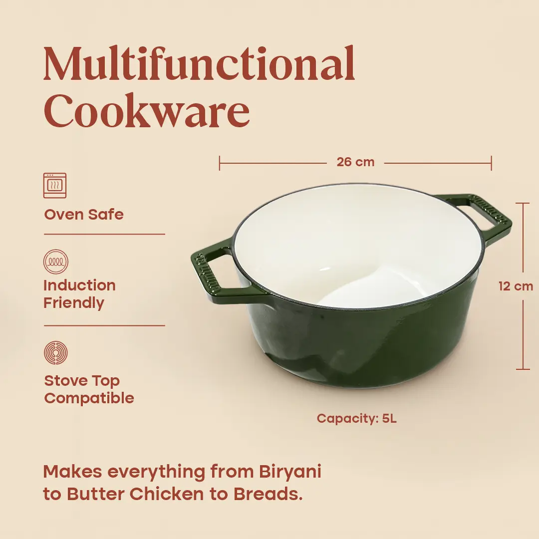 No. 10 Enamel Cast Iron Dutch Oven (5L) - Image 11