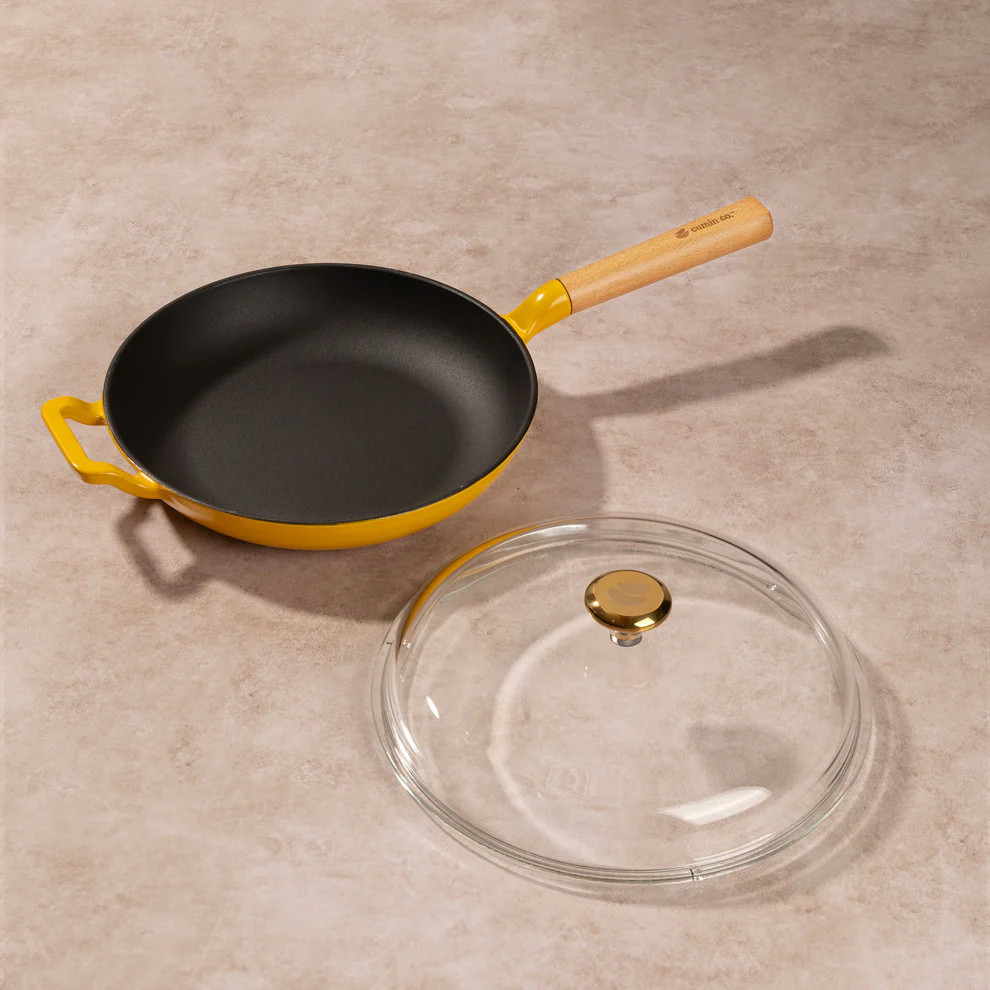 No. 10 Enamel Cast Iron Pan (26cm) - Image 3