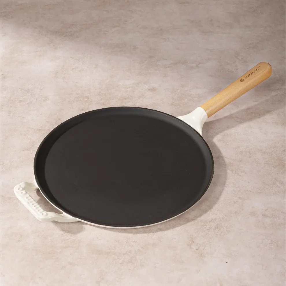 No. 11 Enamel Cast Iron Dosa Tawa (28cm) - Image 19