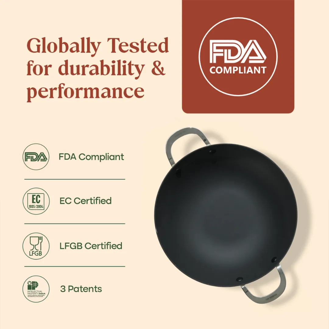 No. 11 Enamel Cast Iron Kadai LITE (3.9L) - Image 22