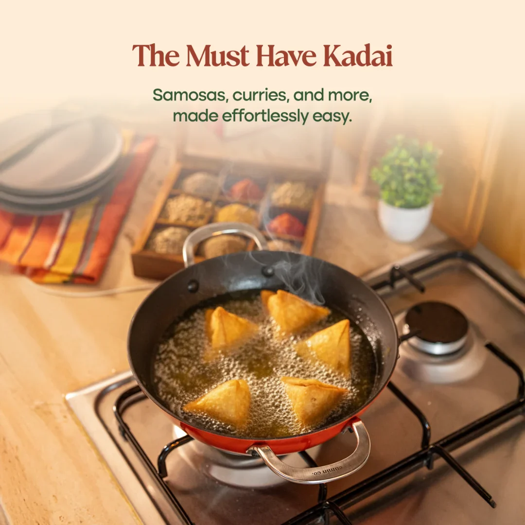 No. 11 Enamel Cast Iron Kadai LITE (3.9L) - Image 23