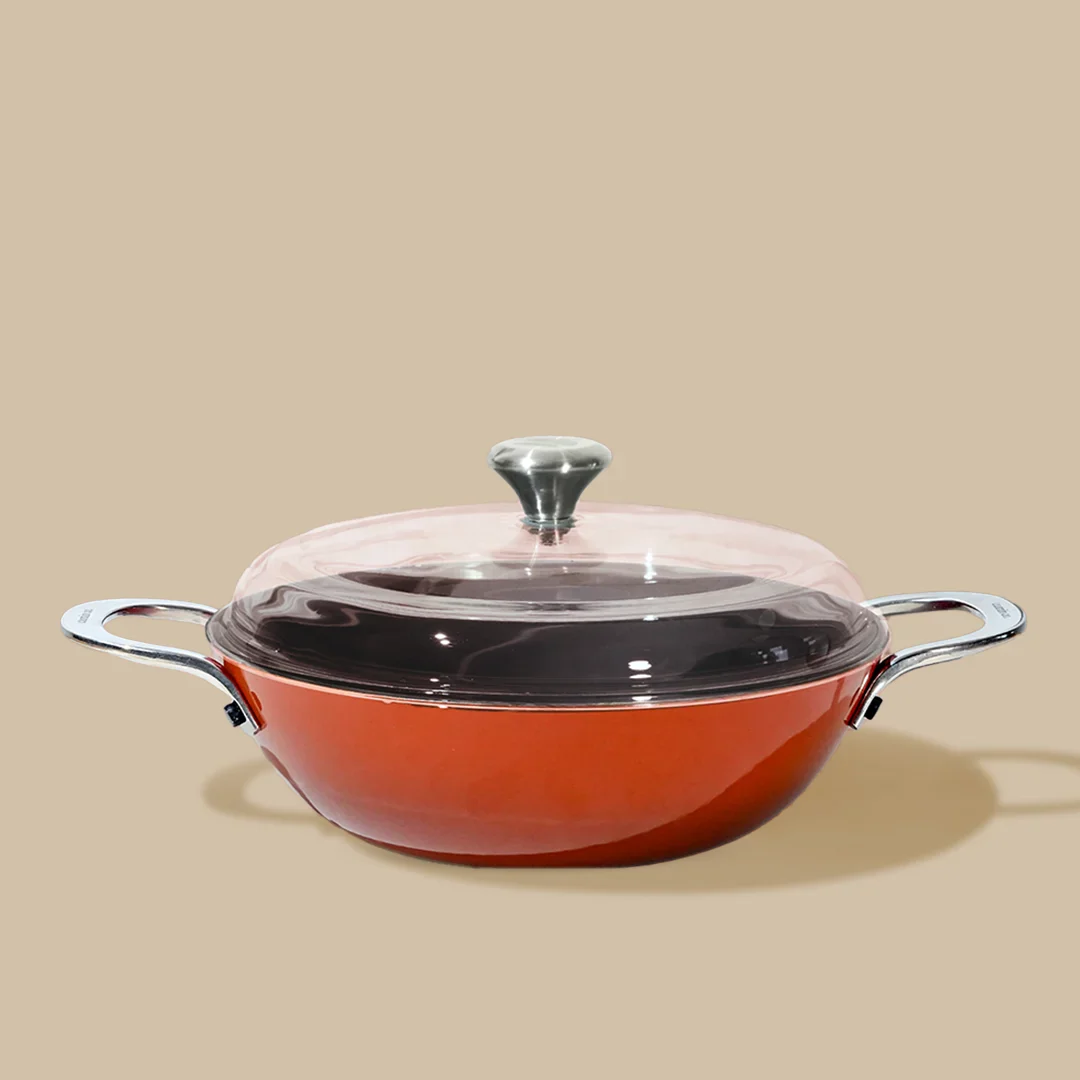No. 11 Enamel Cast Iron Kadai LITE (3.9L) - Image 5