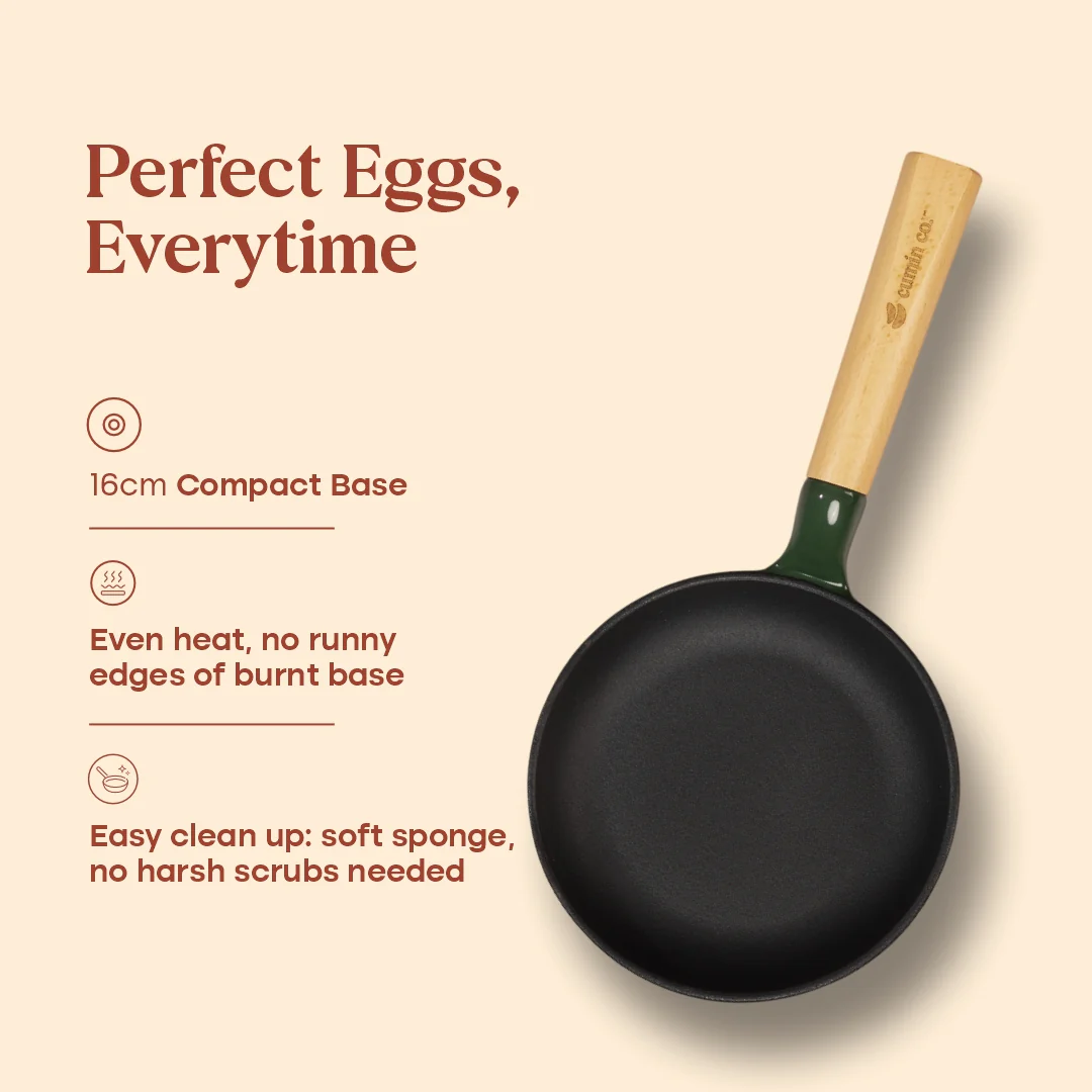 No. 6 Enamel Cast Iron Pan (16cm) - Image 12