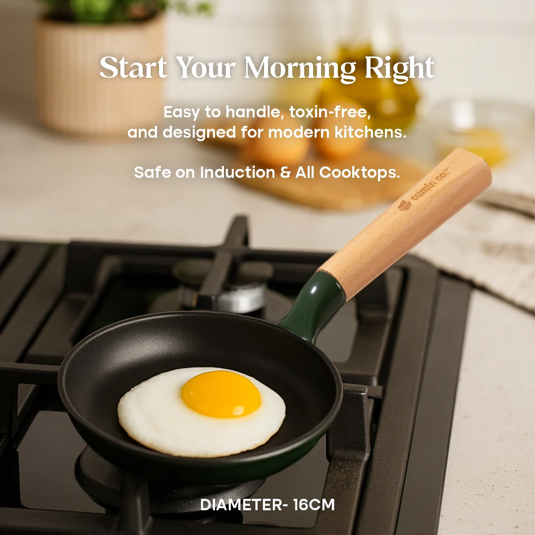 No. 6 Enamel Cast Iron Pan (16cm) - Image 15