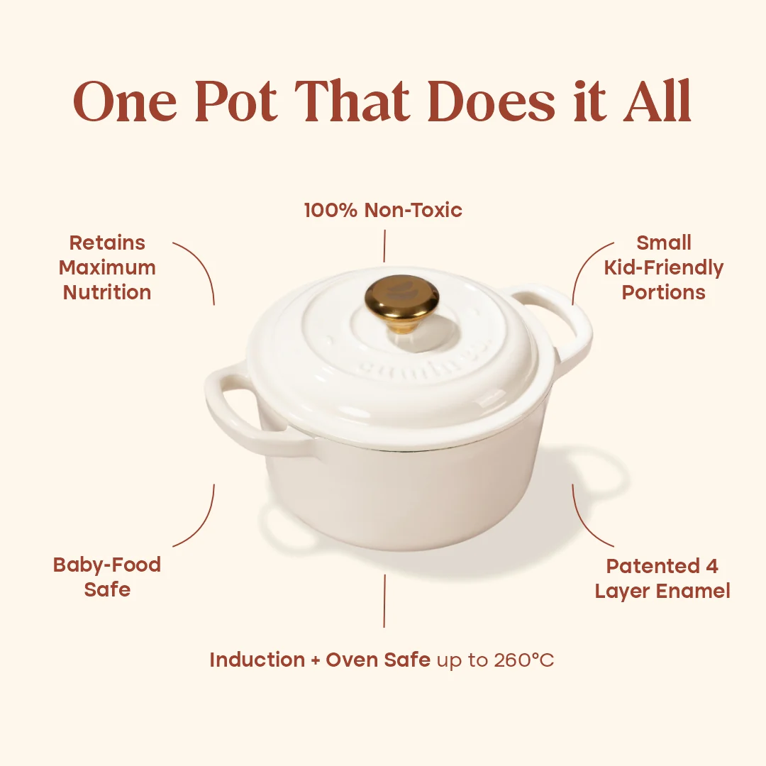 No. 6 Enamel Cast Iron Dutch Oven (1.2L) - Image 11