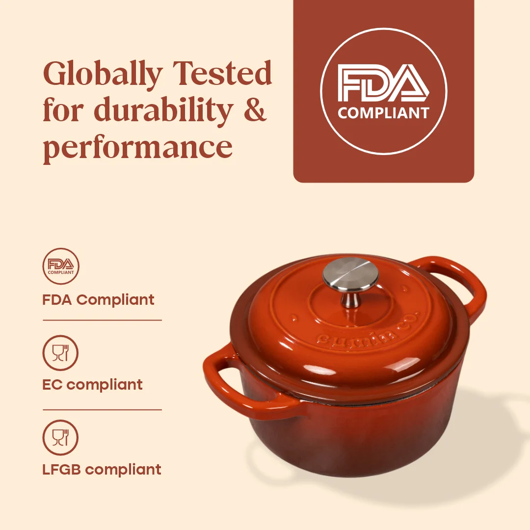 No. 6 Enamel Cast Iron Dutch Oven (1.2L) - Image 16