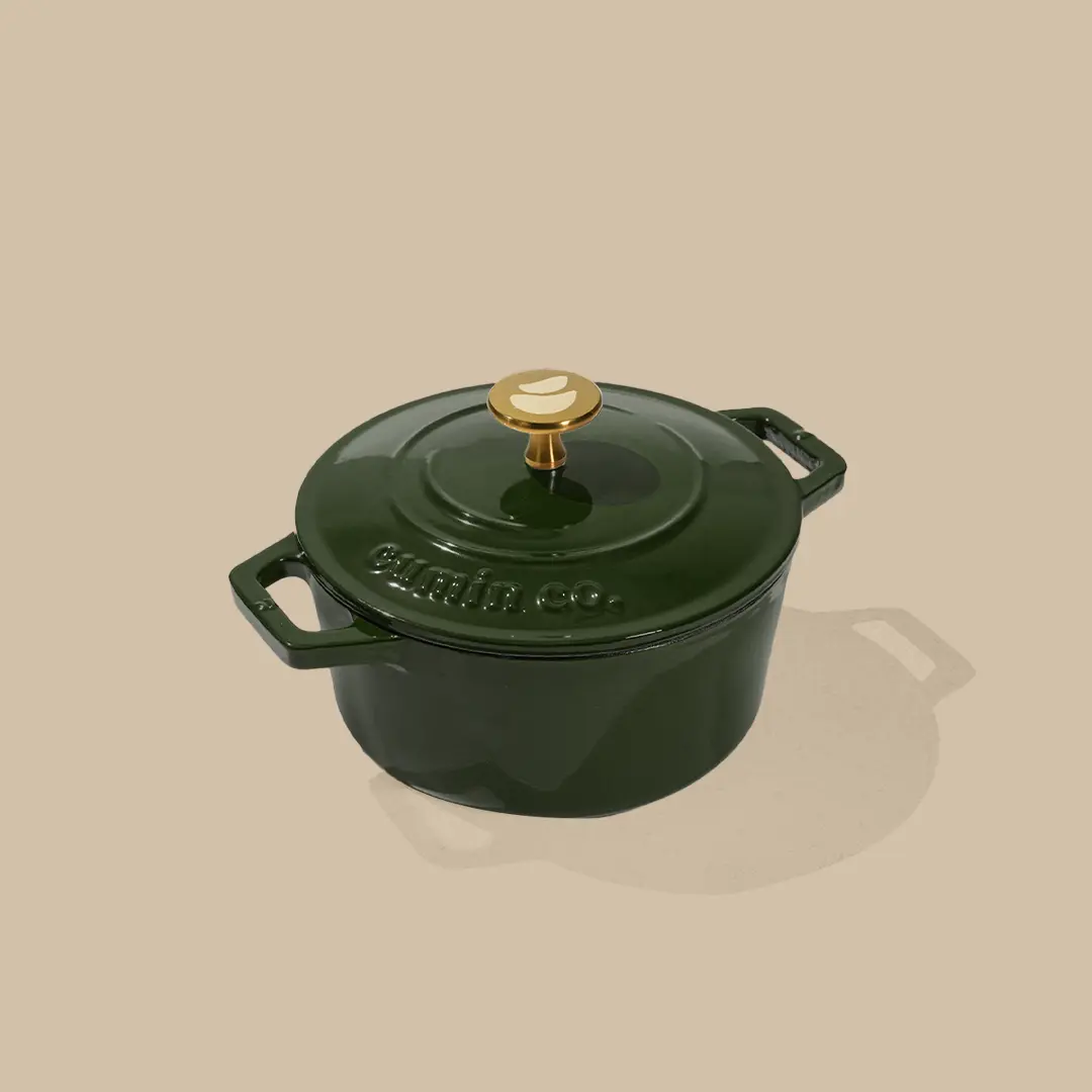 No. 6 Enamel Cast Iron Dutch Oven (1.2L) - Image 3