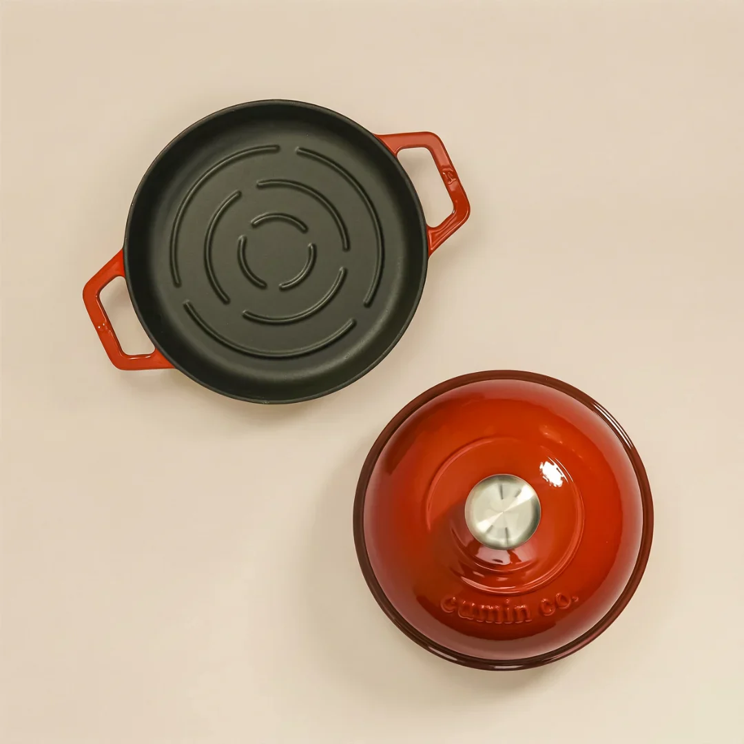 No. 8 Enamel Cast Iron Bread Oven (20cm) - Image 4