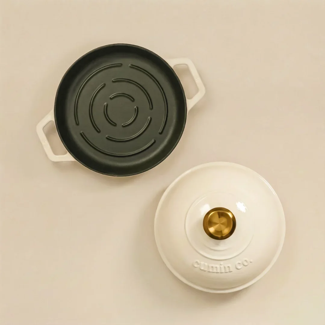 No. 8 Enamel Cast Iron Bread Oven (20cm) - Image 6