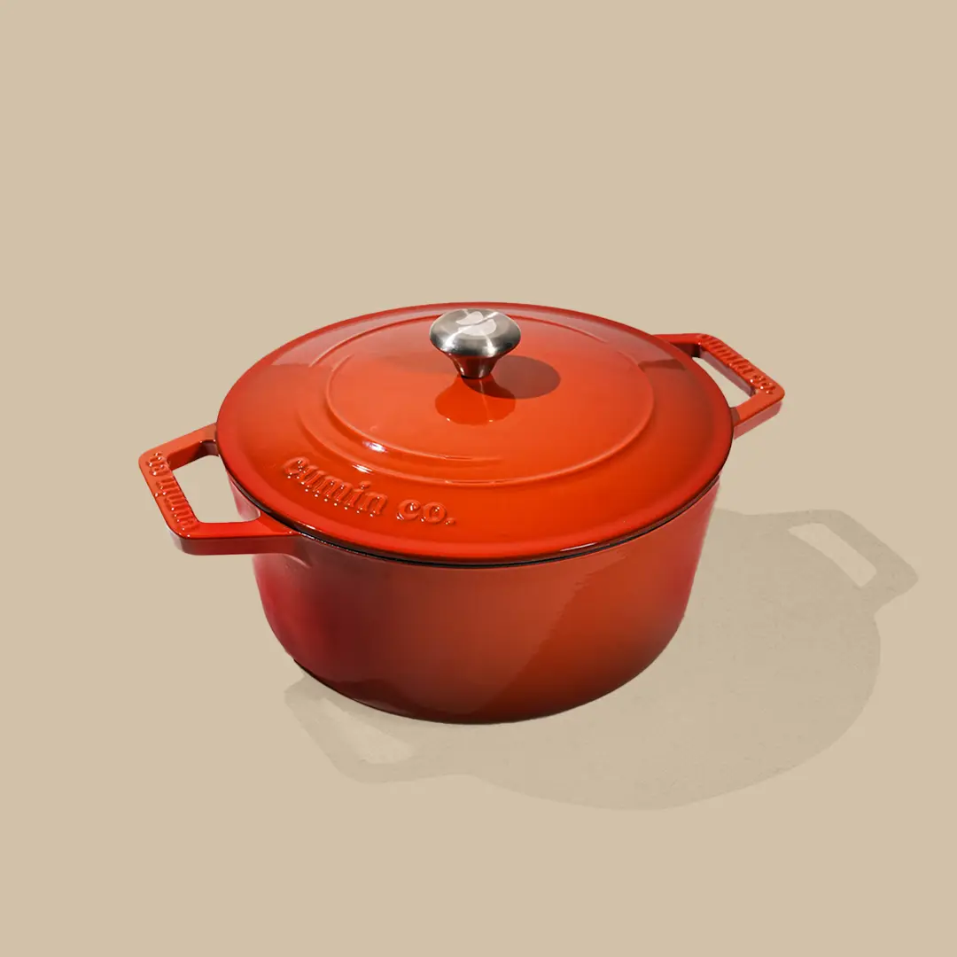 No. 8 Enamel Cast Iron Dutch Oven (2.5L) - Image 3