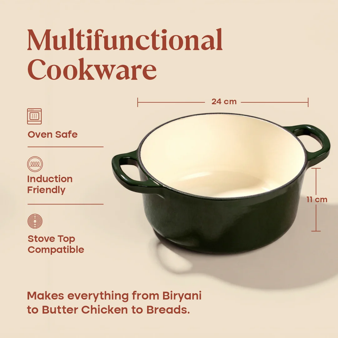 No. 9 Enamel Cast Iron Dutch Oven (4L) - Image 14