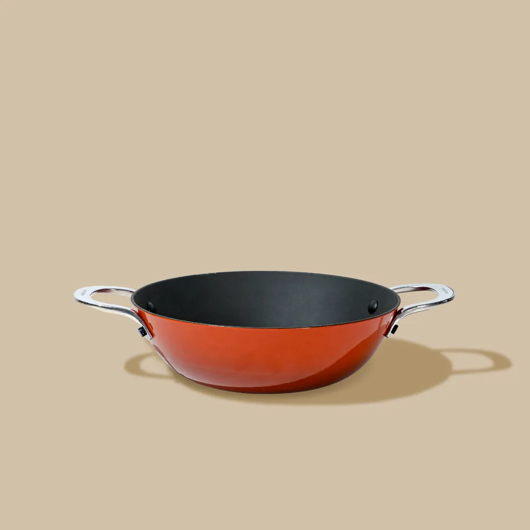 No. 9 Enamel Cast Iron Kadai LITE (2.1L) - Image 15