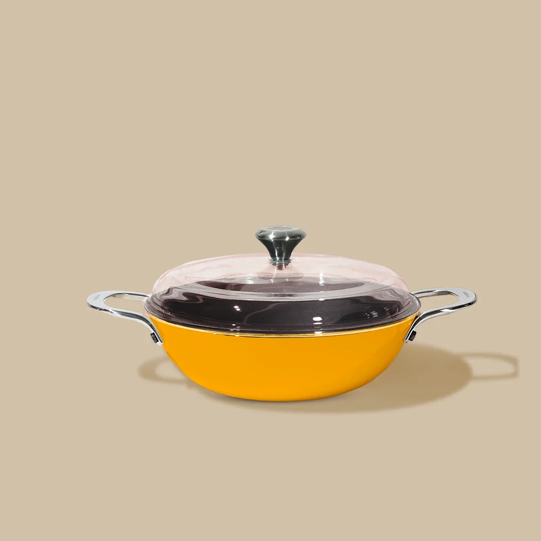 No. 9 Enamel Cast Iron Kadai LITE (2.1L) - Image 5