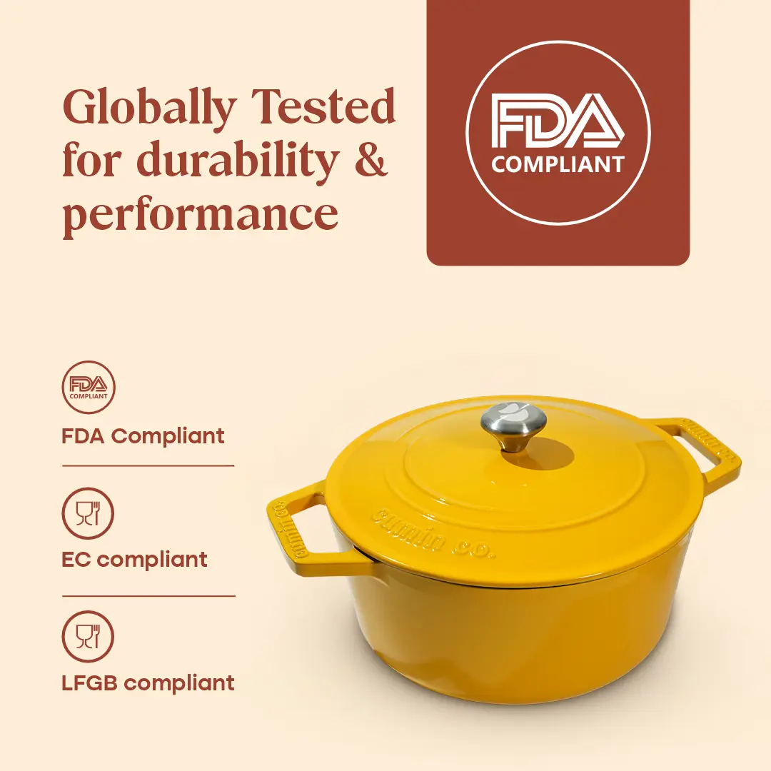 No. 8 Enamel Cast Iron Dutch Oven (2.5L) - Image 13