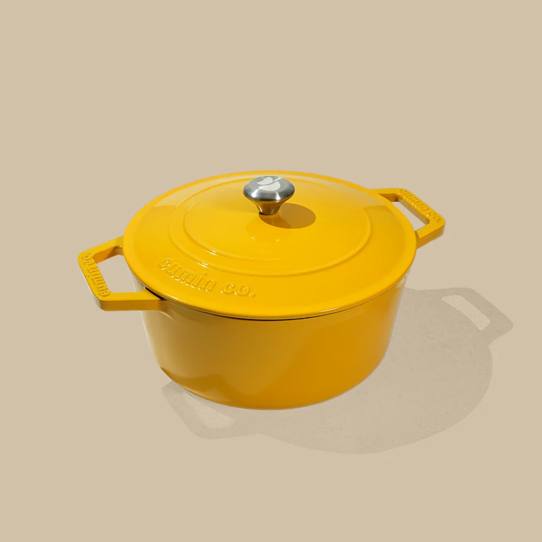 No. 8 Enamel Cast Iron Dutch Oven (2.5L) - Image 5